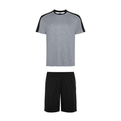 Conjunto deportivo Titan CJ0325 Unisex Gris/Negro personalizable con bordado, serigrafia y DTF | LogoLider
