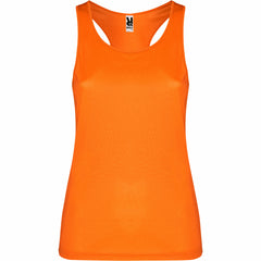 Equipacion padel Shura PD0349 Mujer Naranja Fluor personalizable con bordado, serigrafia y DTF | LogoLider