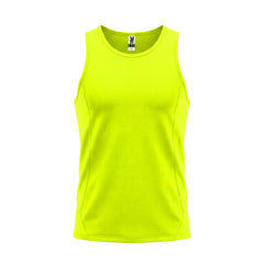 Equipacion padel Andre PD0350 Hombre Amarillo Fluor personalizable con bordado, serigrafia y DTF | LogoLider