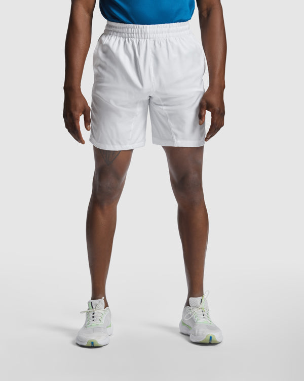 Equipacion padel Andy PD0356 Hombre Blanco personalizable con bordado, serigrafia y DTF | LogoLider