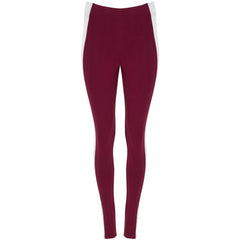 Legging Agia LG0398 Mujer Borgoña/Blanco personalizable con bordado, serigrafia y DTF | LogoLider