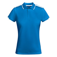 Polo Tamil Woman PO0409 Mujer Royal/Blanco personalizable con bordado, serigrafia y DTF | LogoLider