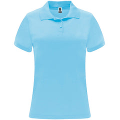 Polo Monzha Woman PO0410 Mujer Celeste personalizable con bordado, serigrafia y DTF | LogoLider