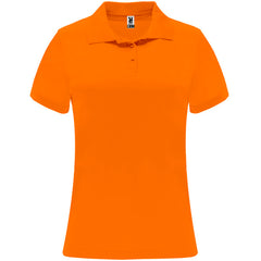 Polo Monzha Woman PO0410 Mujer Naranja Fluor personalizable con bordado, serigrafia y DTF | LogoLider