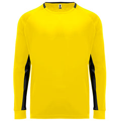 Camiseta Porto CA0413 Hombre Amarillo/Negro personalizable con bordado, serigrafia y DTF | LogoLider