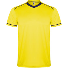 Conjunto deportivo United CJ0457 Hombre Amarillo/Marino personalizable con bordado, serigrafia y DTF | LogoLider