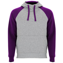 Sudadera Badet SU1058 Unisex (Gris Vigore/Purpura / Gris Vigore/Rojo / Rojo/Marino) Unisex Gris Vigore/Purpura personalizable con bordado, serigrafia y DTF | LogoLider