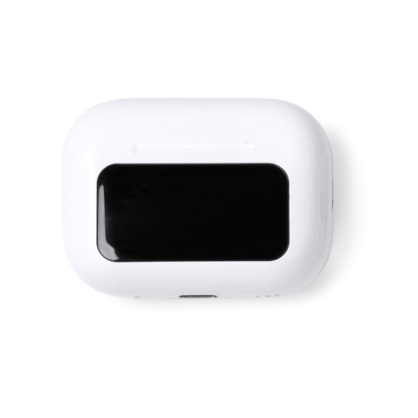 Auriculares boton MARCUS EP1566 Blanco personalizable con tu logo | LogoLider