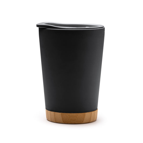 Vasos MIRIN VA1686 Negro personalizable con tu logo | LogoLider