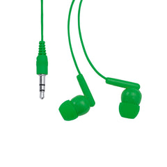 Auriculares boton PUNK EP3301 Verde helecho personalizable con tu logo | LogoLider