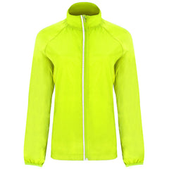 Cortavientos Glasgow Woman CV5051 Mujer Amarillo Fluor personalizable con bordado, serigrafia y DTF | LogoLider