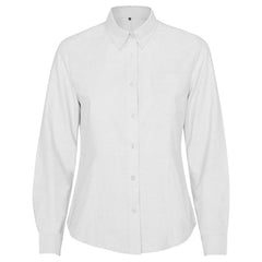 Camisa Oxford Woman CM5068 Mujer Blanco personalizable con bordado, serigrafia y DTF | LogoLider