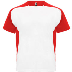 Camiseta Bugatti CA6399 Hombre Blanco/Rojo personalizable con bordado, serigrafia y DTF | LogoLider