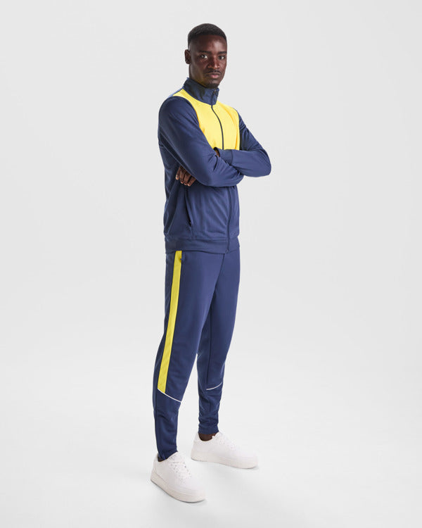 Chandal Evans CH6402 Hombre Negro/Lima personalizable con bordado, serigrafia y DTF | LogoLider