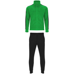 Chandal Creta CH6410 Hombre Verde Helecho/Negro personalizable con bordado, serigrafia y DTF | LogoLider