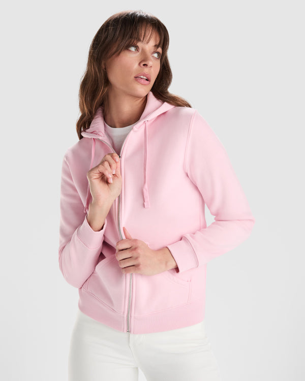 Chaqueta Veleta CQ6425 Mujer Blanco personalizable con bordado, serigrafia y DTF | LogoLider