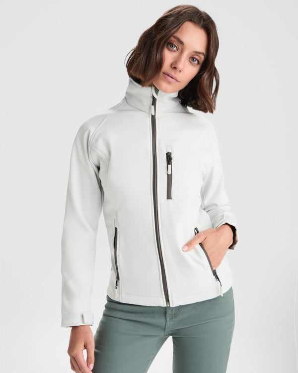 Softshell Antartida Woman SS6433 Mujer Blanco Perla personalizable con bordado, serigrafia y DTF | LogoLider
