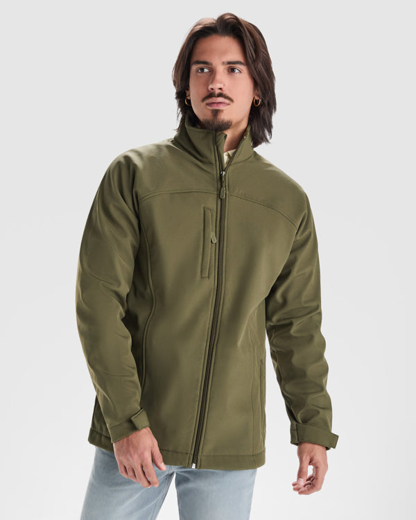 Softshell Rudolph SS6435 Hombre Negro personalizable con bordado, serigrafia y DTF | LogoLider