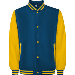 Chaqueta California CQ6440 Unisex Azul Cobalto/Amarillo Golden personalizable con bordado, serigrafia y DTF | LogoLider