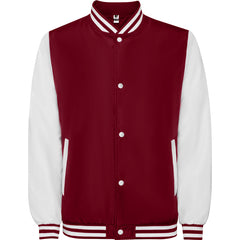 Chaqueta California CQ6440 Unisex Granate/Blanco personalizable con bordado, serigrafia y DTF | LogoLider