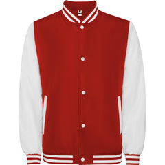 Chaqueta California CQ6440 Unisex Rojo/Blanco personalizable con bordado, serigrafia y DTF | LogoLider