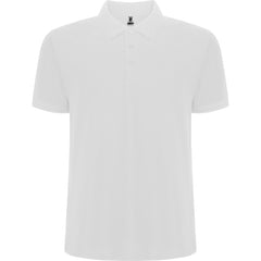 Polo Pegaso Premium PO6609 Hombre Blanco personalizable con bordado, serigrafia y DTF | LogoLider