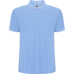 Polo Pegaso Premium PO6609 Hombre Celeste personalizable con bordado, serigrafia y DTF | LogoLider