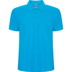 Polo Pegaso Premium PO6609 Hombre Turquesa personalizable con bordado, serigrafia y DTF | LogoLider