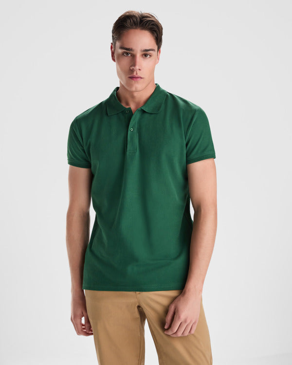 Polo Prince PO6617 Hombre Blanco personalizable con bordado, serigrafia y DTF | LogoLider