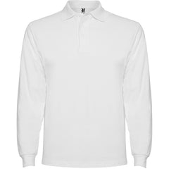 Polo Estrella L/S PO6635 Hombre Blanco personalizable con bordado, serigrafia y DTF | LogoLider