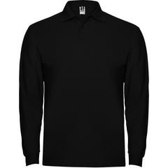 Polo Estrella L/S PO6635 Hombre Negro personalizable con bordado, serigrafia y DTF | LogoLider