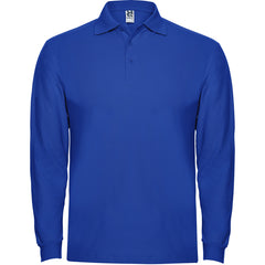 Polo Estrella L/S PO6635 Hombre Royal personalizable con bordado, serigrafia y DTF | LogoLider