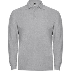 Polo Estrella L/S PO6635 Hombre Gris Vigore personalizable con bordado, serigrafia y DTF | LogoLider