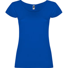 Camiseta Guadalupe CA6647 Mujer Royal personalizable con bordado, serigrafia y DTF | LogoLider