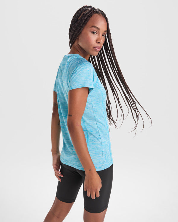 Camiseta Austin Woman CA6649 Mujer Negro Vigore personalizable con bordado, serigrafia y DTF | LogoLider