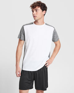 Camiseta Zolder CA6653 Hombre Blanco/Negro Vigore personalizable con bordado, serigrafia y DTF | LogoLider