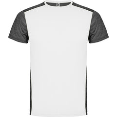 Camiseta Zolder CA6653 Hombre Blanco/Negro Vigore personalizable con bordado, serigrafia y DTF | LogoLider