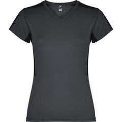 Camiseta Suzuka CA6657 Mujer Ebano/Negro personalizable con bordado, serigrafia y DTF | LogoLider