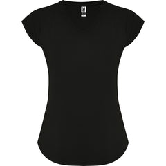 Camiseta Avus CA6658 Mujer Negro personalizable con bordado, serigrafia y DTF | LogoLider