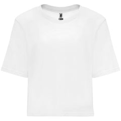 Camiseta Dominica CA6687 Mujer Blanco personalizable con bordado, serigrafia y DTF | LogoLider