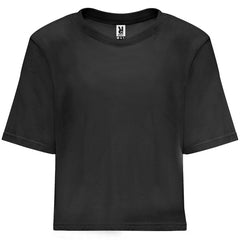 Camiseta Dominica CA6687 Mujer Negro personalizable con bordado, serigrafia y DTF | LogoLider