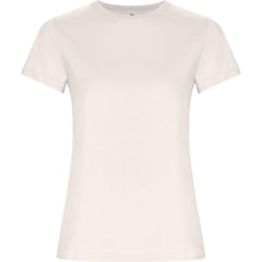 Camiseta Golden Woman CA6696 Mujer Blanco Vintage personalizable con bordado, serigrafia y DTF | LogoLider