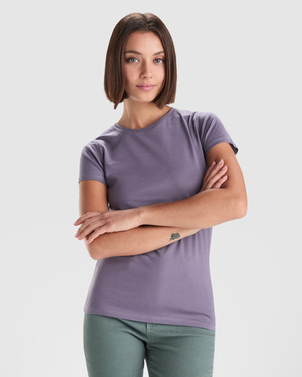 Camiseta Breda Woman CA6699 Mujer Blanco personalizable con bordado, serigrafia y DTF | LogoLider