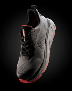 Zapato laboral Onyx ZL8392 Unisex Plomo/Rojo Laboral personalizable con bordado, serigrafia y DTF | LogoLider
