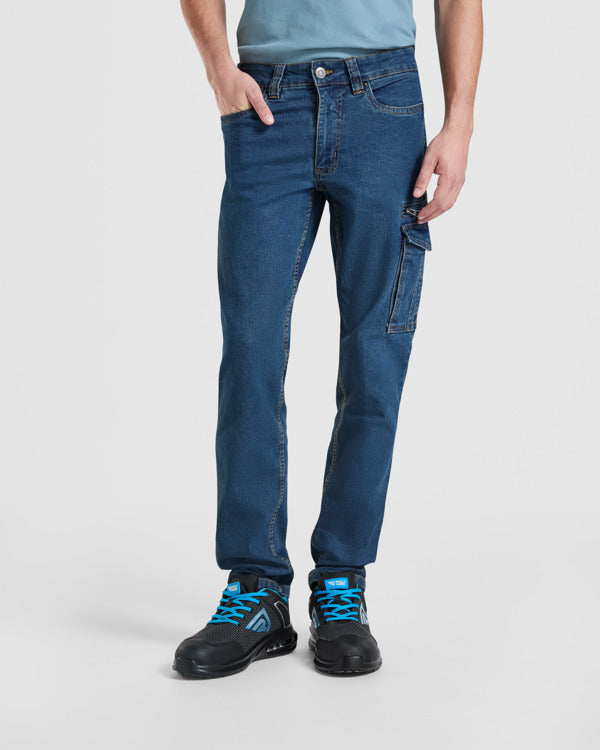 Pantalon Raptor PA8402 Unisex Vaquero personalizable con bordado, serigrafia y DTF | LogoLider