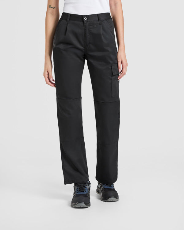 Pantalon Daily Woman Stretch PA8407 Mujer Negro personalizable con bordado, serigrafia y DTF | LogoLider