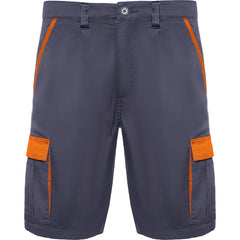 Bermuda Tahoe BE8409 Unisex Plomo/Naranja personalizable con bordado, serigrafia y DTF | LogoLider