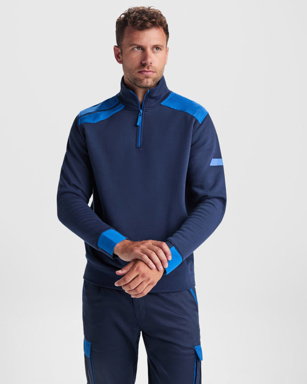 Sudadera Maverick SU8413 Hombre Negro/Rojo personalizable con bordado, serigrafia y DTF | LogoLider
