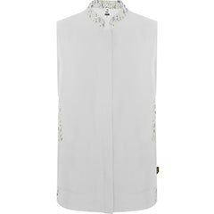 Delantal Aldany DE9105 Mujer Blanco/Print Botanico personalizable con bordado, serigrafia y DTF | LogoLider