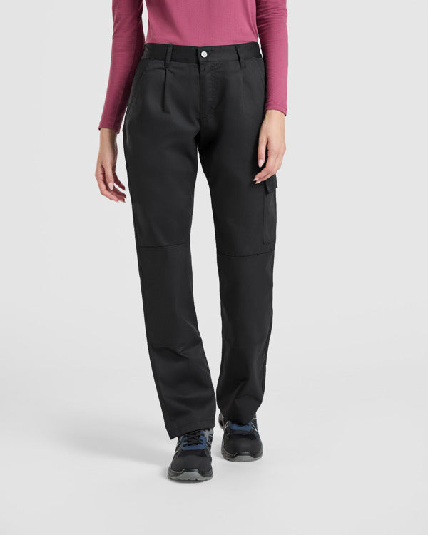 Pantalon Daily Woman PA9118 Mujer Negro personalizable con bordado, serigrafia y DTF | LogoLider